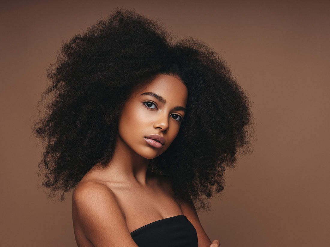 woman with natural hair